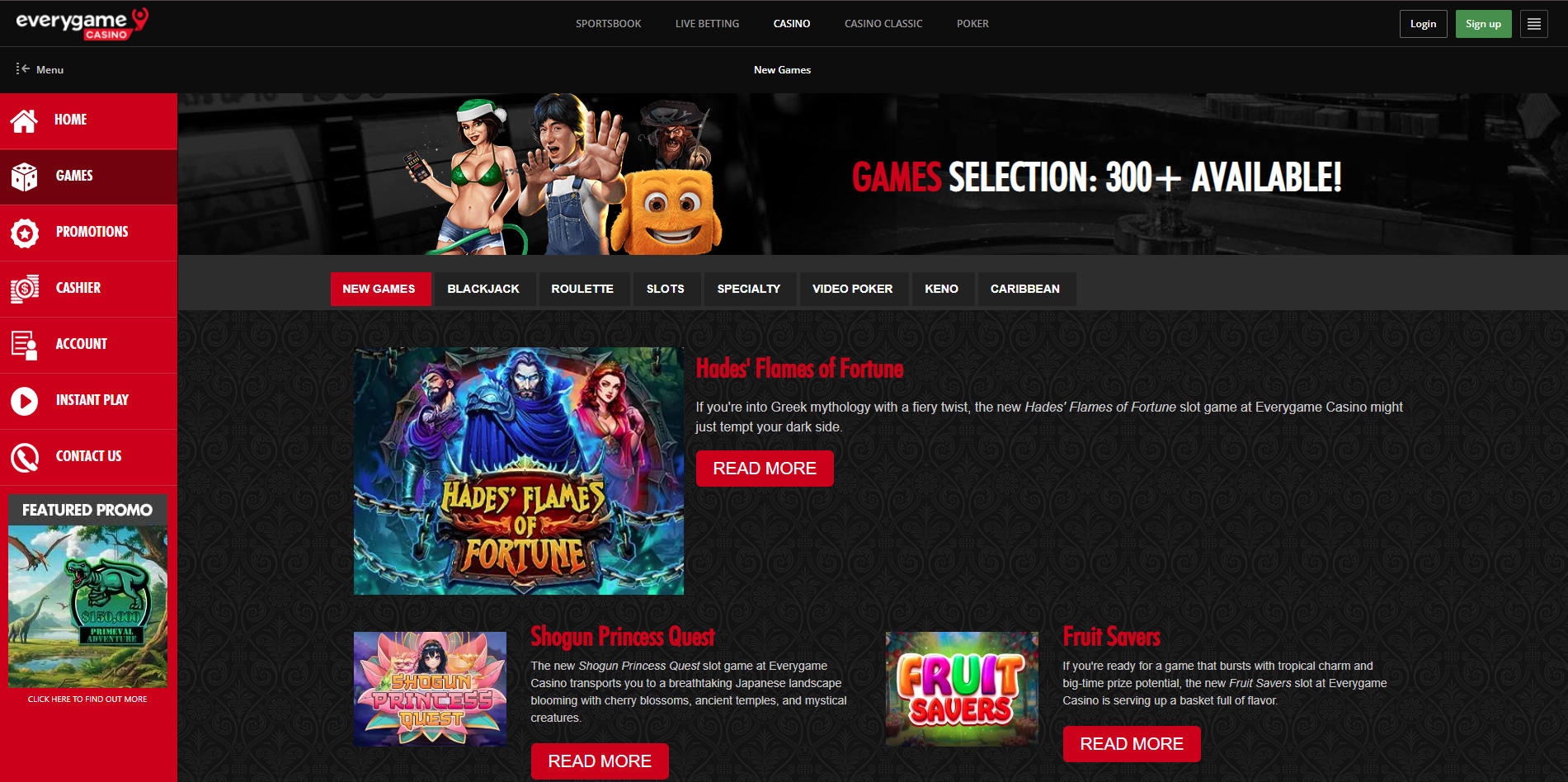 Game Selection and Software Providers